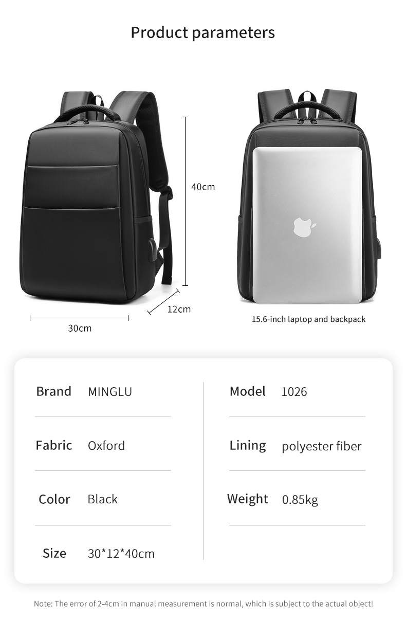 New Factory hot sell guangzhou backpack bag business bagpack usb men travel waterproof laptop backpack