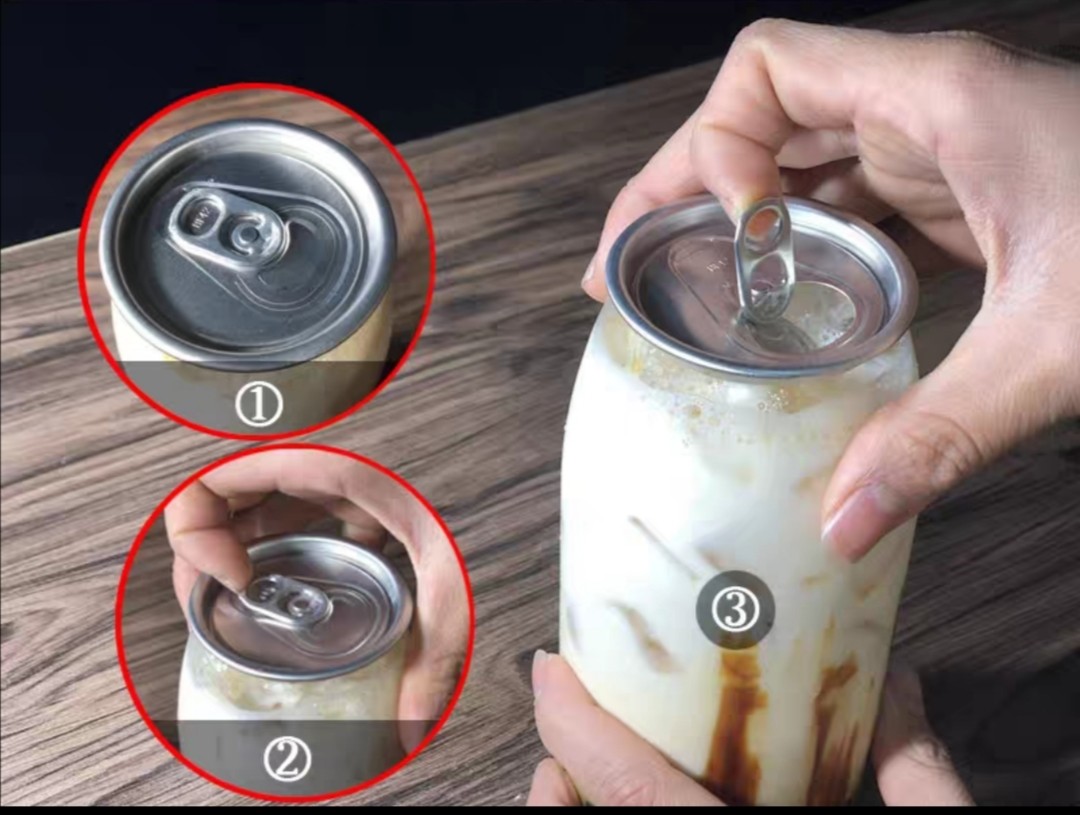 Printing Logo 500ml 6CM BPA Free Plastic Beverage Cans