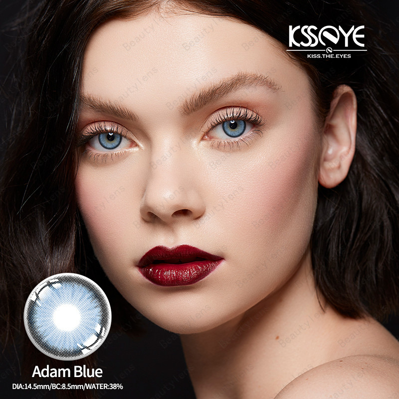 Diopters Eyes Color Contact Lenses Halloween 1pair Natural Blue Beautiful Pupils