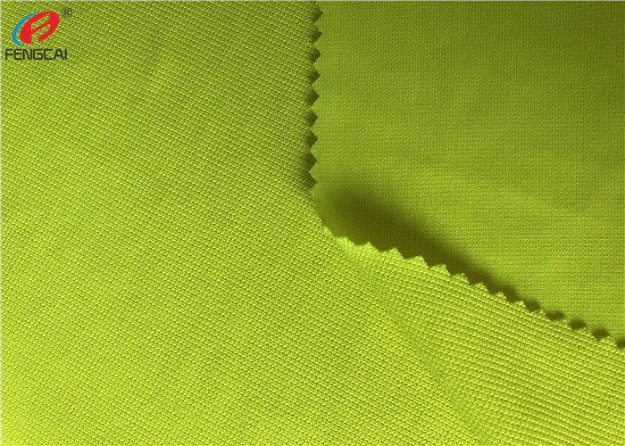 100% Polyester Fluorescent Material Fabric Weft Knitting Dry Fit Golf Polo Shirt Fabric