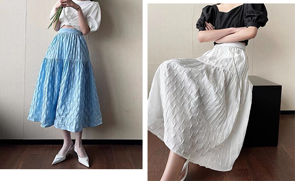 Breathable Textured Polyester Jacquard Fabric 129gsm For Garment