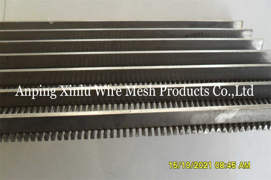 Flat Johnson Wedge Wire Continuous Slot Screen Panel for washing coal filter