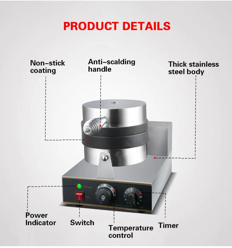 UFO Bread Hamburger Electric Press Commercial Scone Electric Stainless Steel Meat Burger Machine Casual Snack Equipment