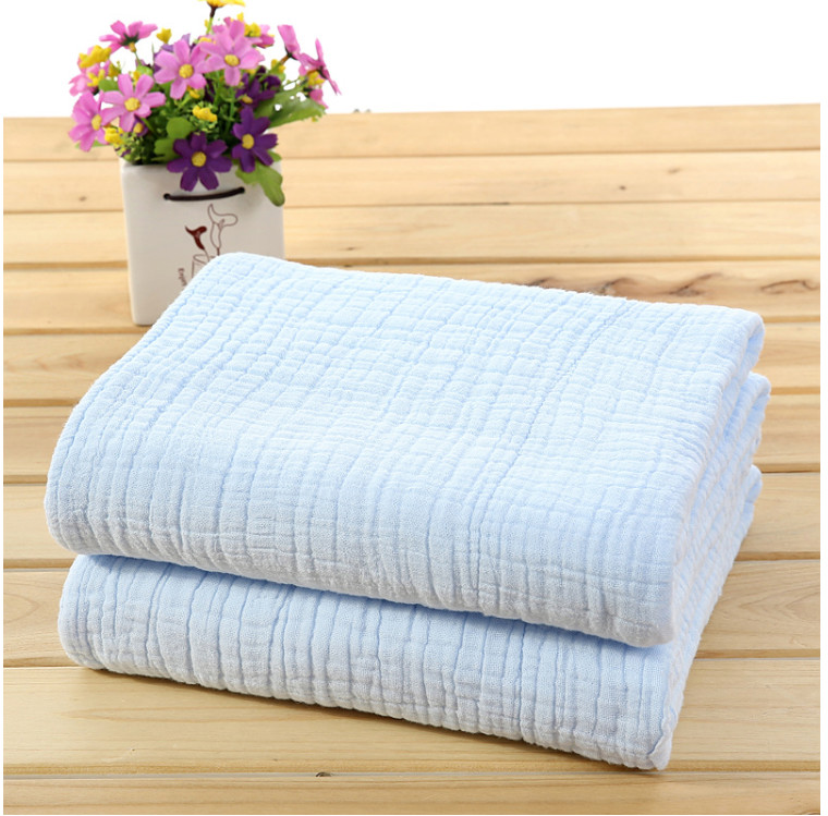 120X120 6 Layers Pink Bamboo Cotton Gauze Fabric No Fluorescent Agent