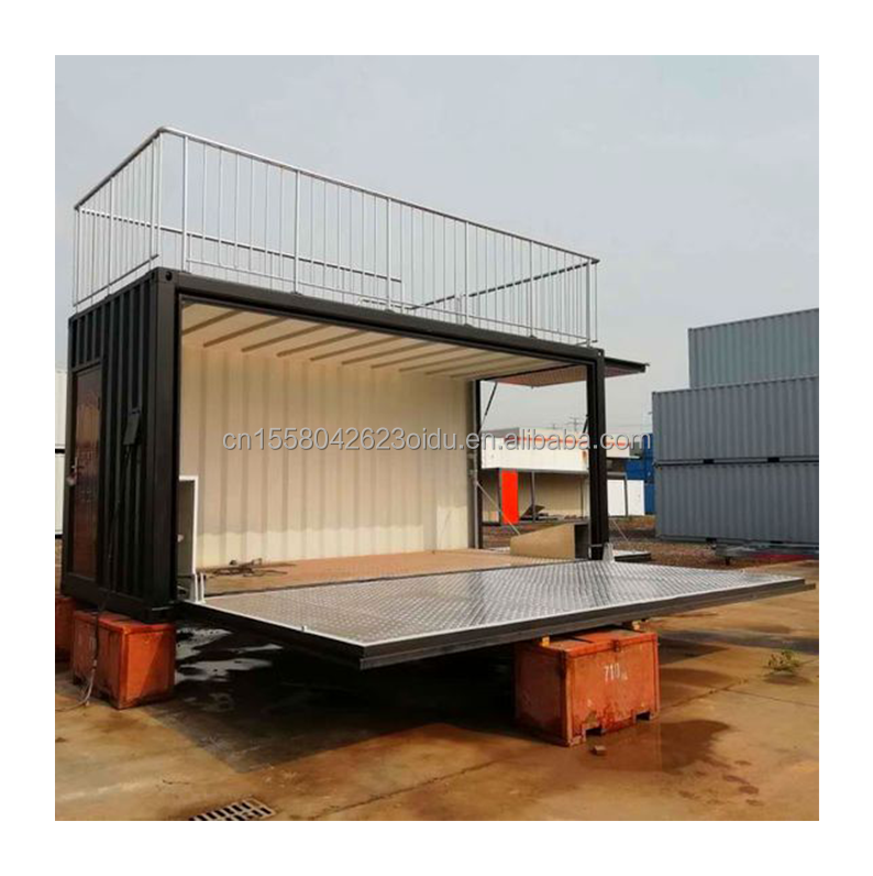 Bathroom Tiny House 2 Story Container House with Prefab Modular Homes and Aluminum Alloy Windows