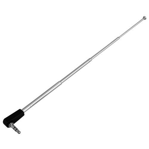 Aluminum Whip Ham Antenna 3dBi Gain Telescopic FM Radio Antenna with BNC Connector