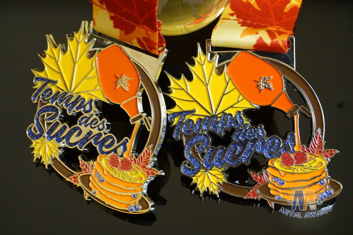 Virtual Racing Or Running 10K Metal Award Medals 864*32mm Sublimated Ribbon Both Side
