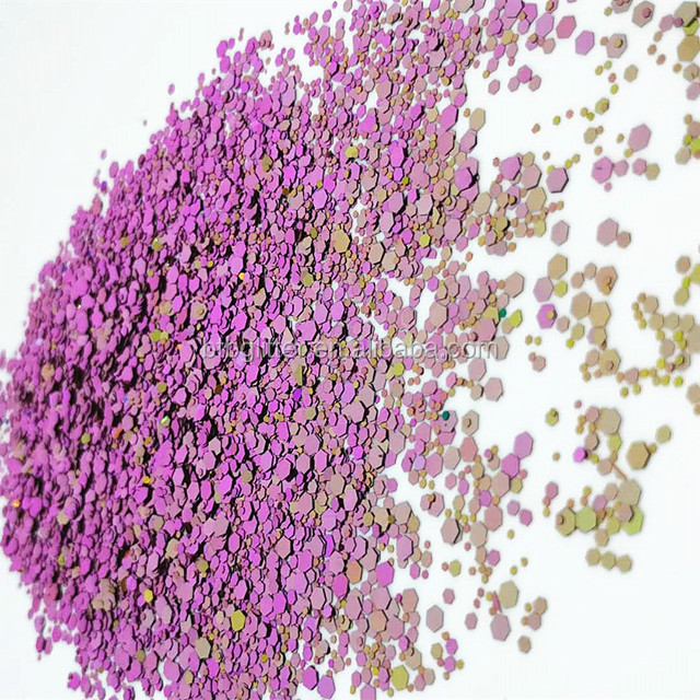 Get the Perfect Eye Makeup Look with Excellent Nail Art Effect Chameleon Flakes