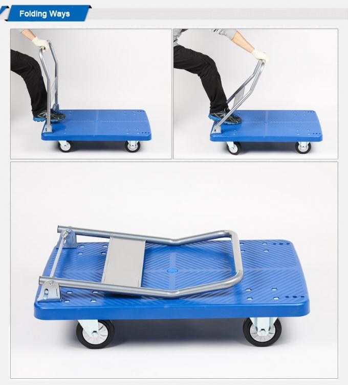OEM Foldable Platform Truck 150kg Cold Rolled Steel 900*600mm