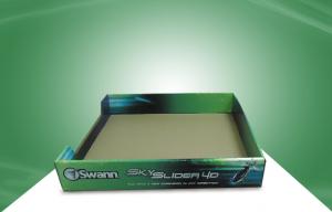 China OEM Green PDQ Tray Countertop Cardboard Display Boxes for POS Gift Toy on sale