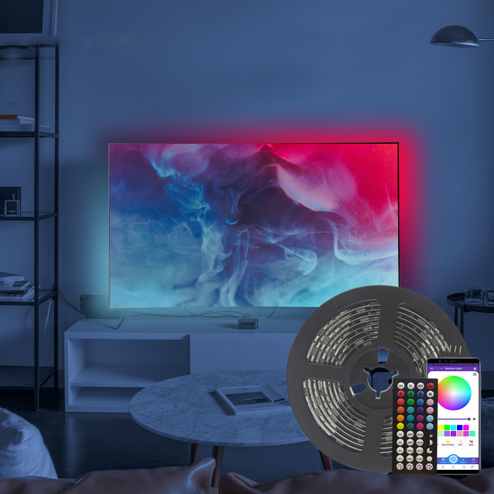 Bedroom Immersion Self Adhesive LED Strip Sticky Back RGB Colors