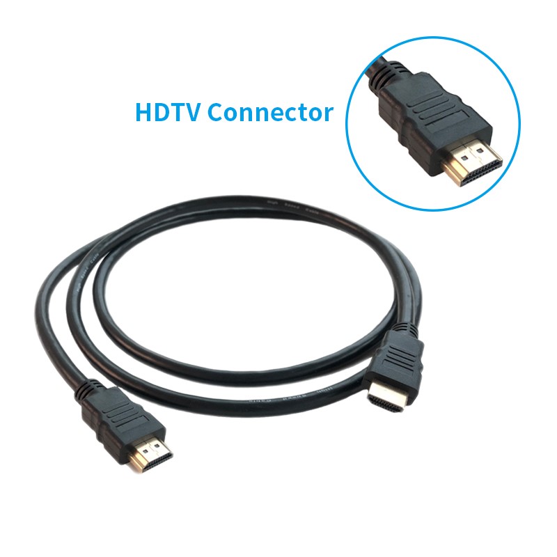 OEM Twisted HDTV Cable 1.5m 2m Golden Plated Supports Ethernet 3D 4K
