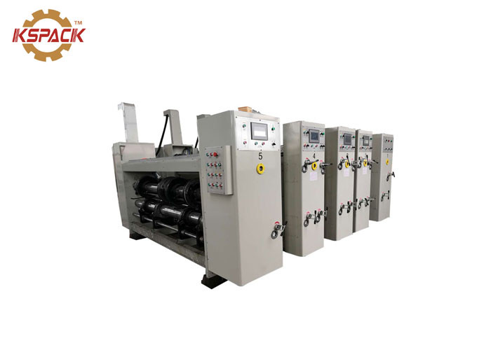 Lead Edge Feeder 5colors Flexo Printer Slotter Die Cutter Machine Rotary