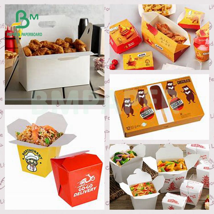 270gsm 350gsm Smooth High Stiffness C1S White Food Grade Board