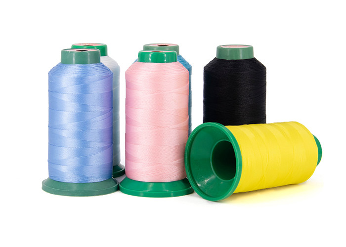 Industrial Nylon Sewing Thread For Shirts , Dyed Pattern Spun Sewing Thread