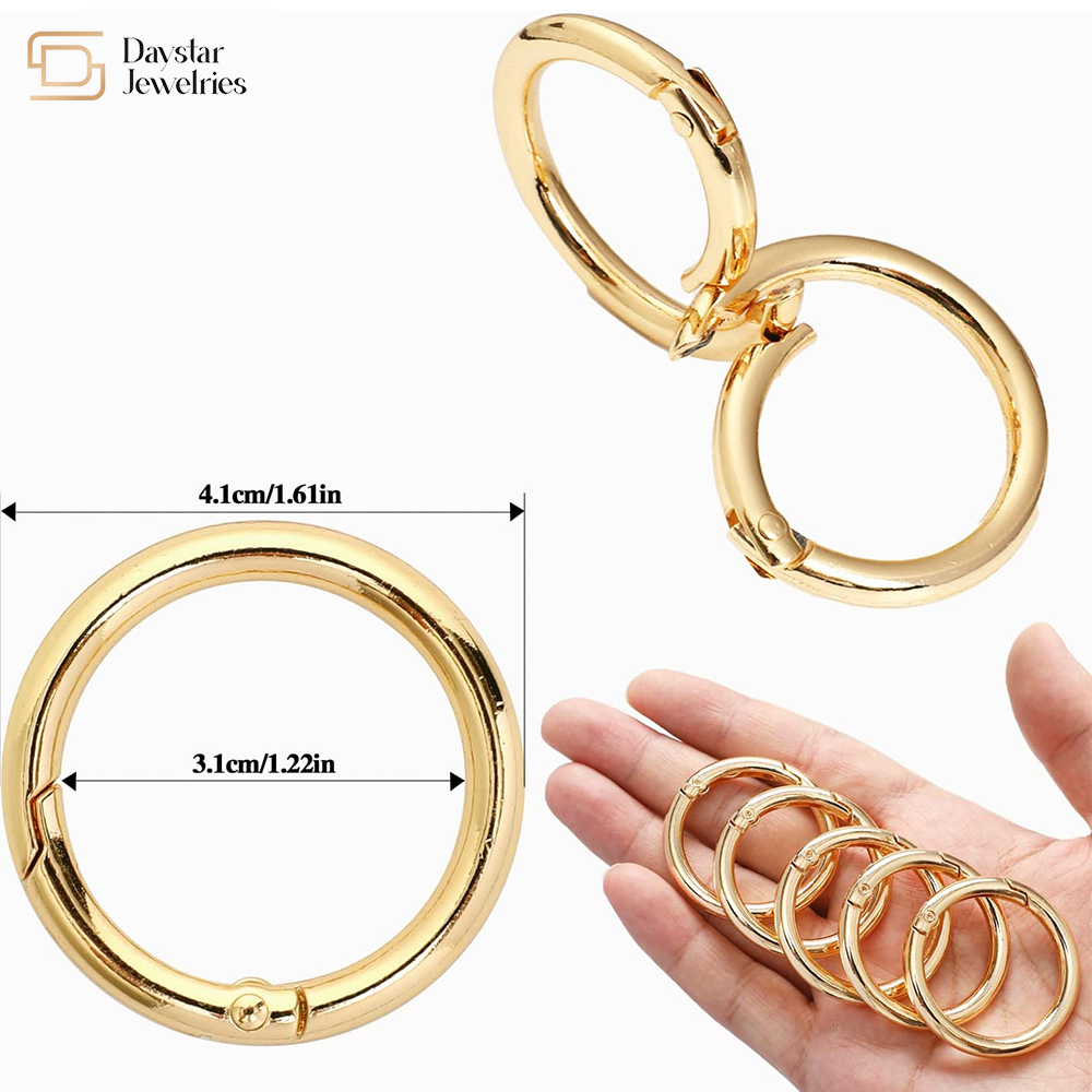 Heavy Duty Metal O Rings Keychain Webbing Belts Hardware Accessories