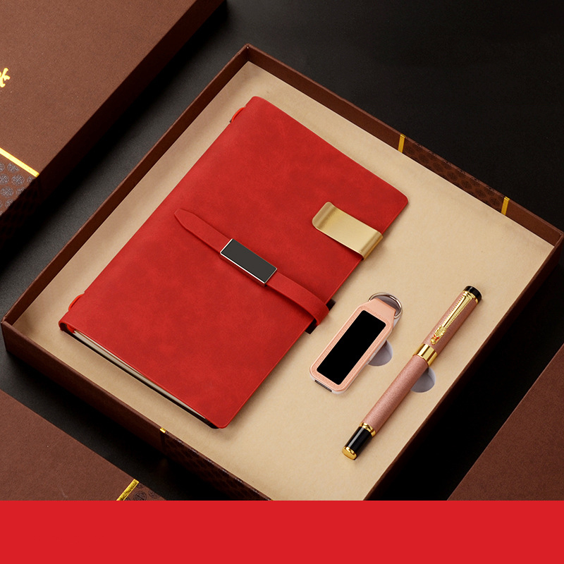 A5 Hardcover Magnet Closed Buckle Notebook and Pen Stationery Set Limited Stock