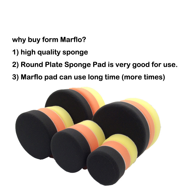 Microfiber 6 Inch Customized Car Polishing Pads In Medium Heavy Grades