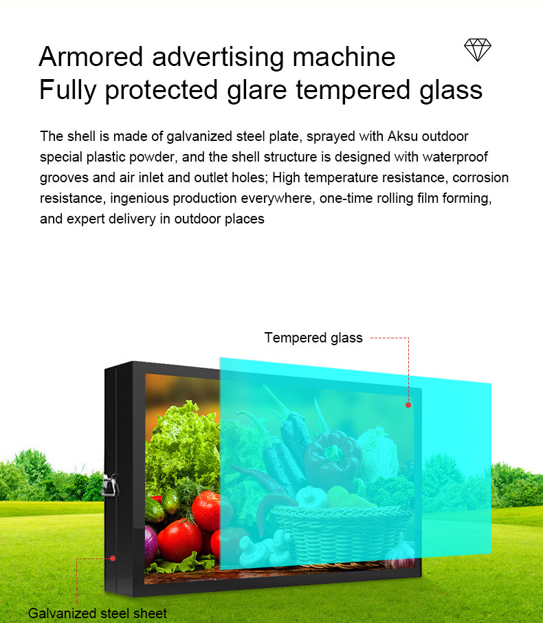 Outdoor Shopping Mall LCD Screen Player Digital Totem