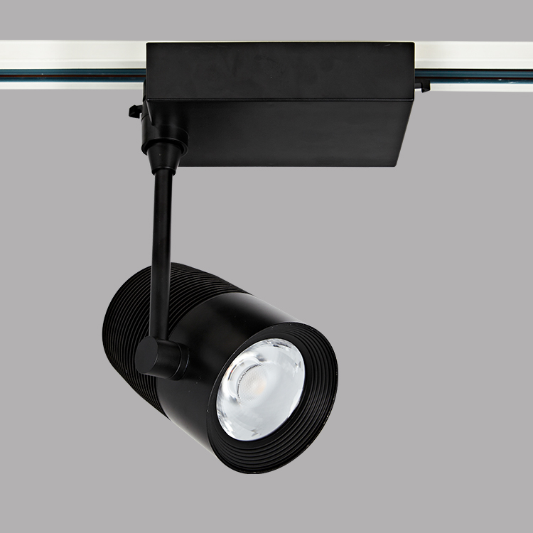 35W High Bright 2600LM Black Color With Lenses Of COB LED Track Light 3000K/4000K/5000K