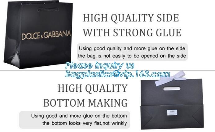 OEM Logo Printed Paper Packaging Bag Custom Good Quality Flower Carrier Bag,Art Paper Flower Carrier Bag Shopping Bags W