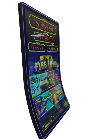 Curved LCD Touchscreen Gaming Monitor 43'' LED Halo Display High Brightness