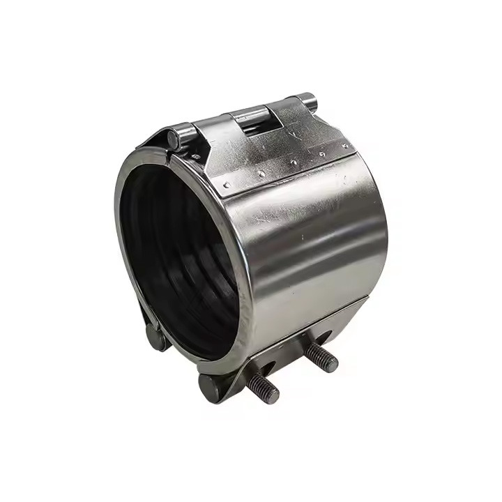 PN16 Ductile Iron Pipe Repair Clamps Pe PVC HDPE Water And Oil Straight Pipe EPDM Rubber Seals Pipe Leak Repair Clamp