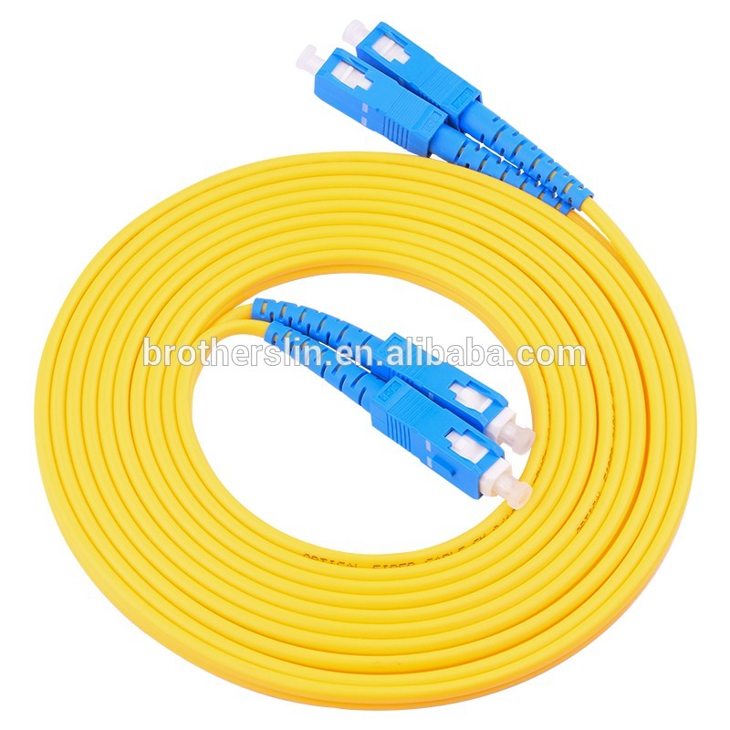 LC SC FC ST APC UPC Fiber Optic Patch Cord Single Mode Ceramic Ferrule Matetial
