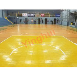 Ppolypropylene Woodgrain Basketball Flooring Modular Interlocking Wood Tiles