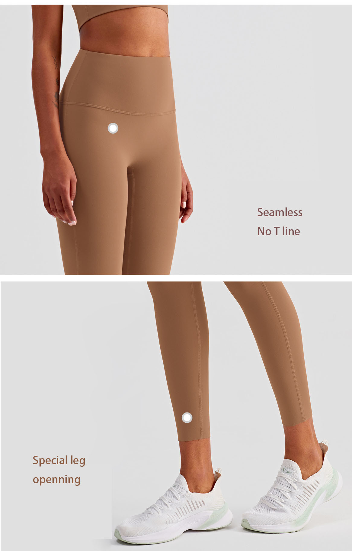 Seamless Capris Performance Exercise Leggings Yoga Bottoms Tights Bootcut Yoga Fitness Pants Yoga Attire