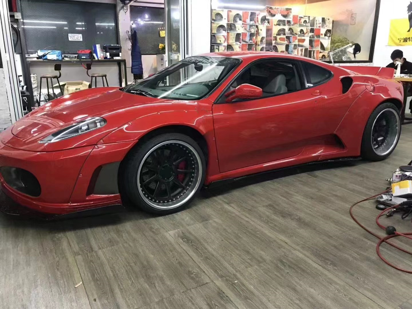 New Product for Ferrari F430 Wide Body Body Kit F430 Upgrade to LB Wide Body