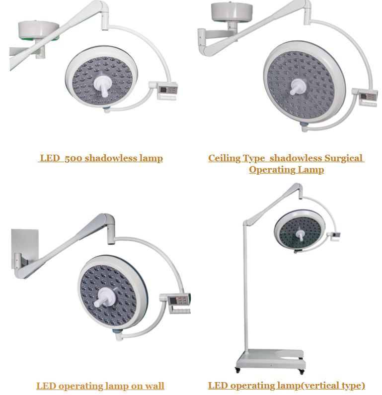 Single Head 700mm Ceiling Wall Mounted Surgical Light ultra low irradiance