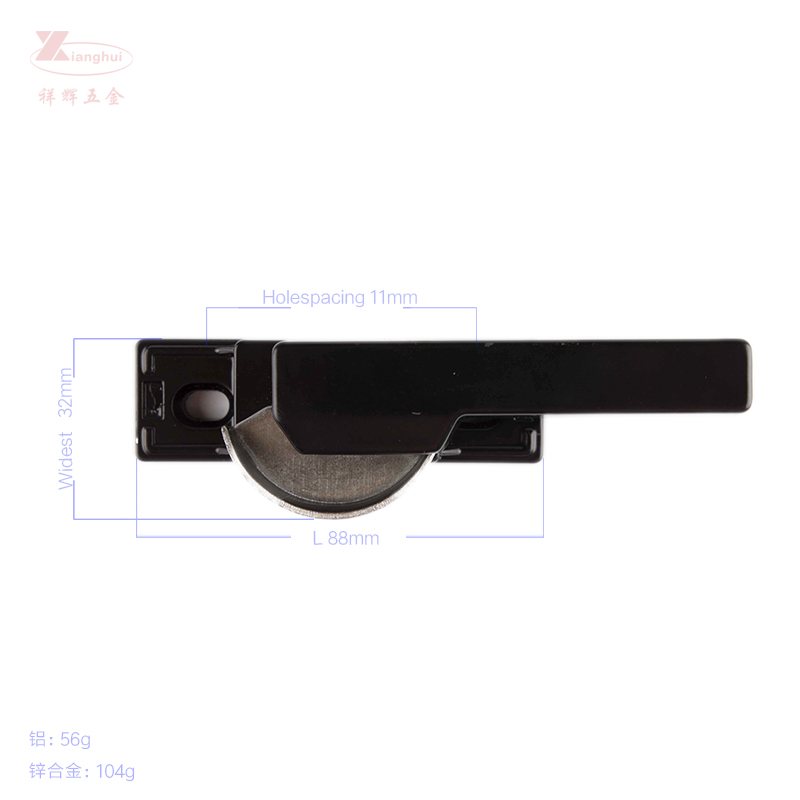 Modern Design UPVC Sliding Window Lock Crescent Lock 28mm Height