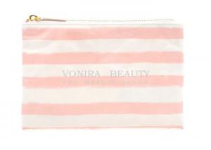 Buy cheap Stripe Pencil Case Pouch Purse Cosmetic Makeup Bag Storage Student Stationery Zipper Wallet product