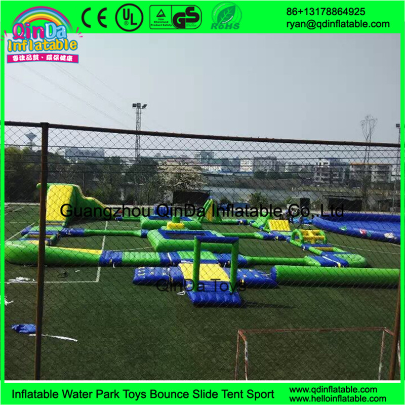 Custom design outdoor adults giant inflatable floating water park for open water entertainment from Guangzhou
