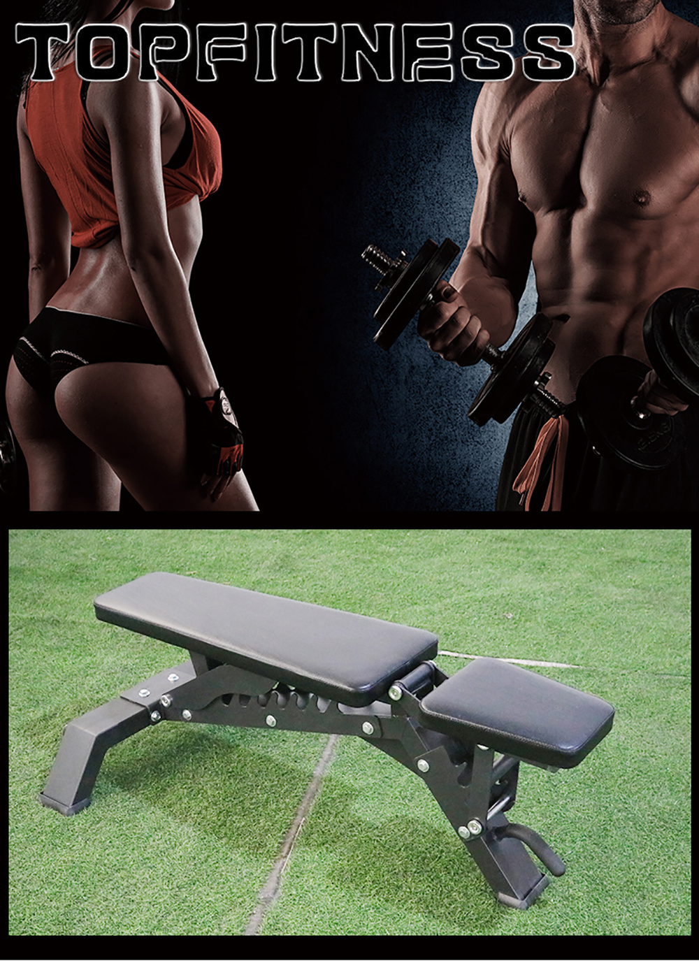 Fitness Equipment Body Workout Adjustable Weight Bench Gym Sit up Bench