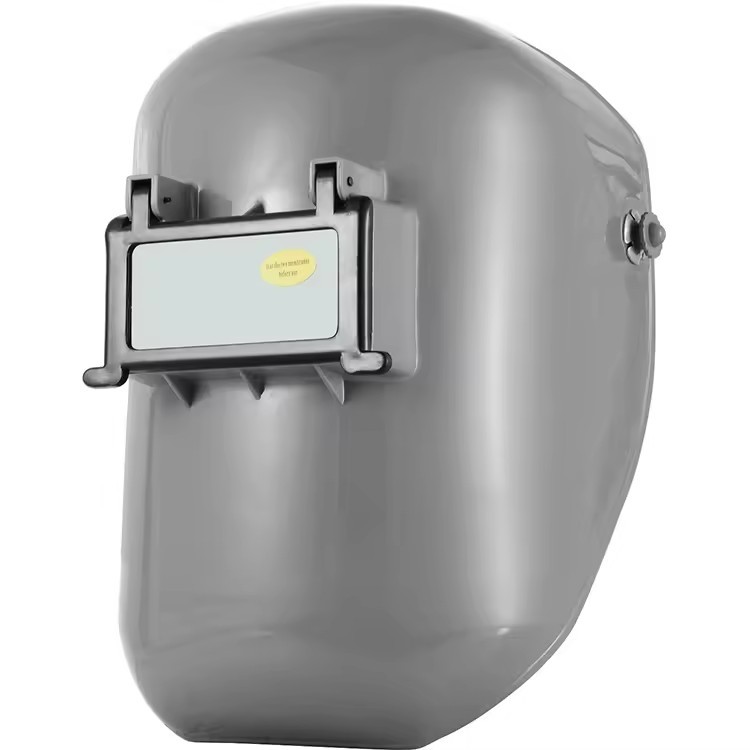 Widening Design Flame Resistant Function Protection Welding Mask With Glass Lens Automatic Darkening Welding Protection
