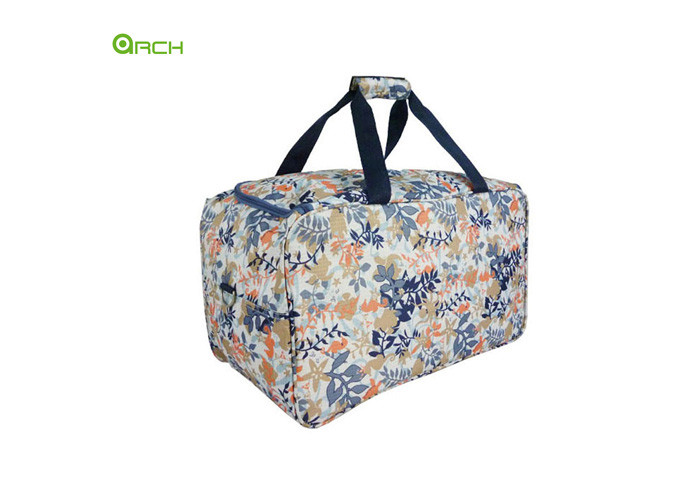 Travel Flower Printing Polyester Stylish Duffel Bag