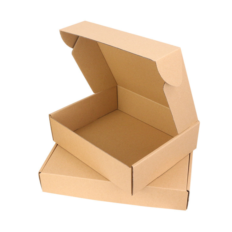 Brown Collapsable Kraft Indestructo Mailers Shoe Box 6x4x2 For Clothing Underwear Packaging
