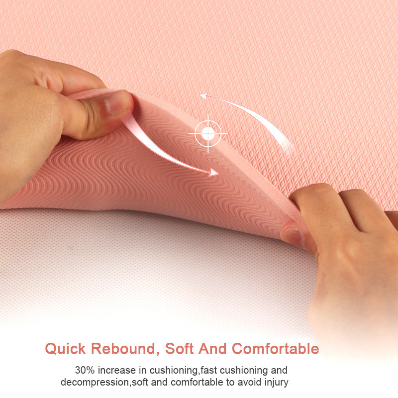 1830*610*6mm EVA Yoga Pose Mat Non Slip Yoga Mat Position Line For Beginner