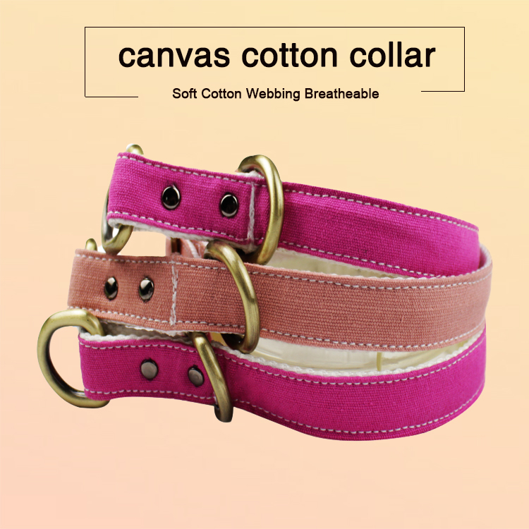 C506 Wholesale Canvas Adjustable Sublimation Dog Collars and Leads, Dog Collar Making Supplies