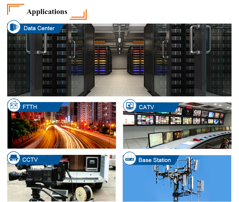 SC-ST multimode duplex fiber optic patch cable