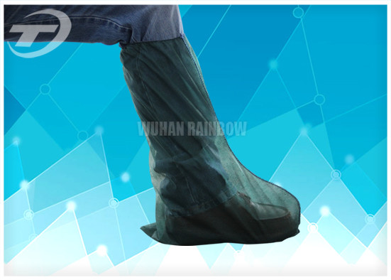 SMS fabric Disposable Shoe Covers boot Dustproof And Waterproof