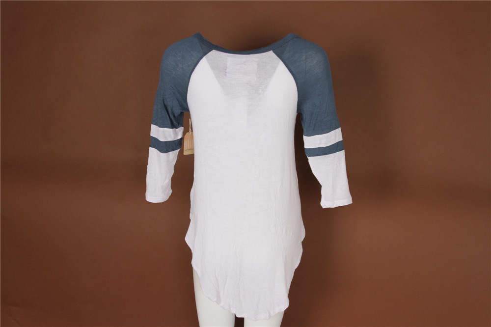 1/2 Sleeve Ladies Raglan Sleeve T Shirts 95% Rayon 5% Spandex