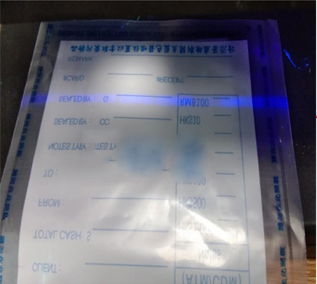 ISO9001 Certified Cash Security Courier Plastic Bag for Bank Deposit Bag With Valve