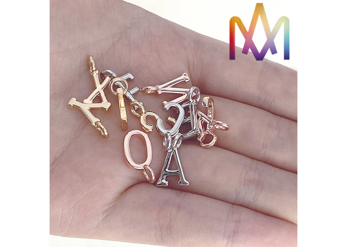 DIY Accessories Copper Alphabet Letter Necklace Charms