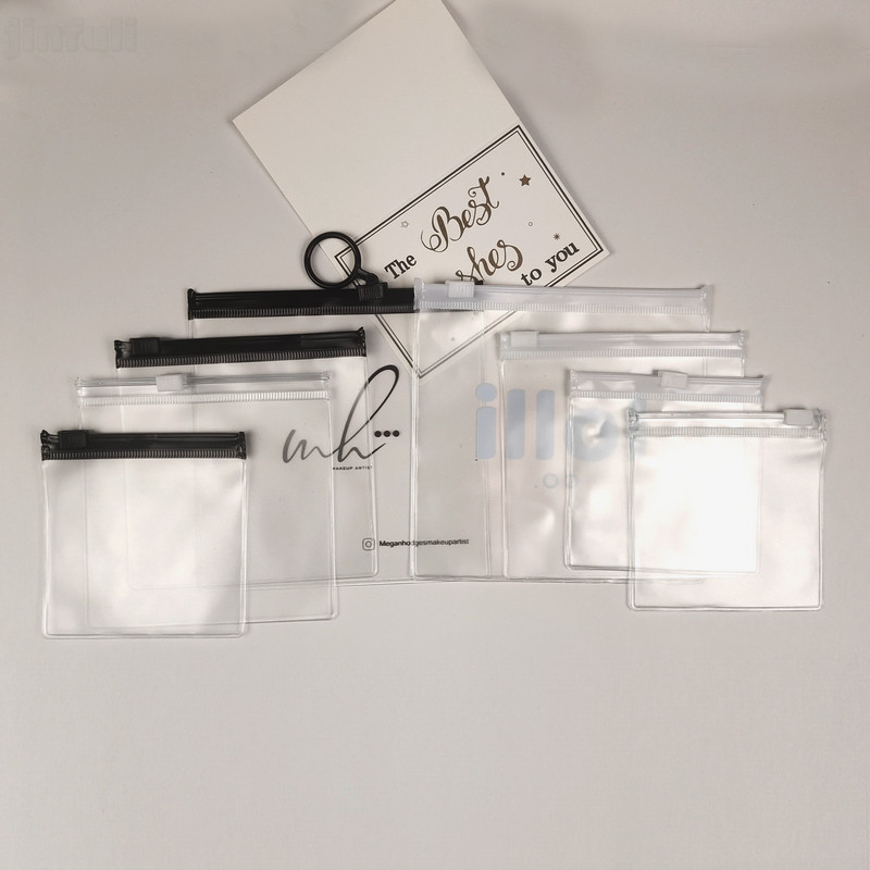 Printed Zipper PVC Bag Biodegradable Tearproof Customized Size