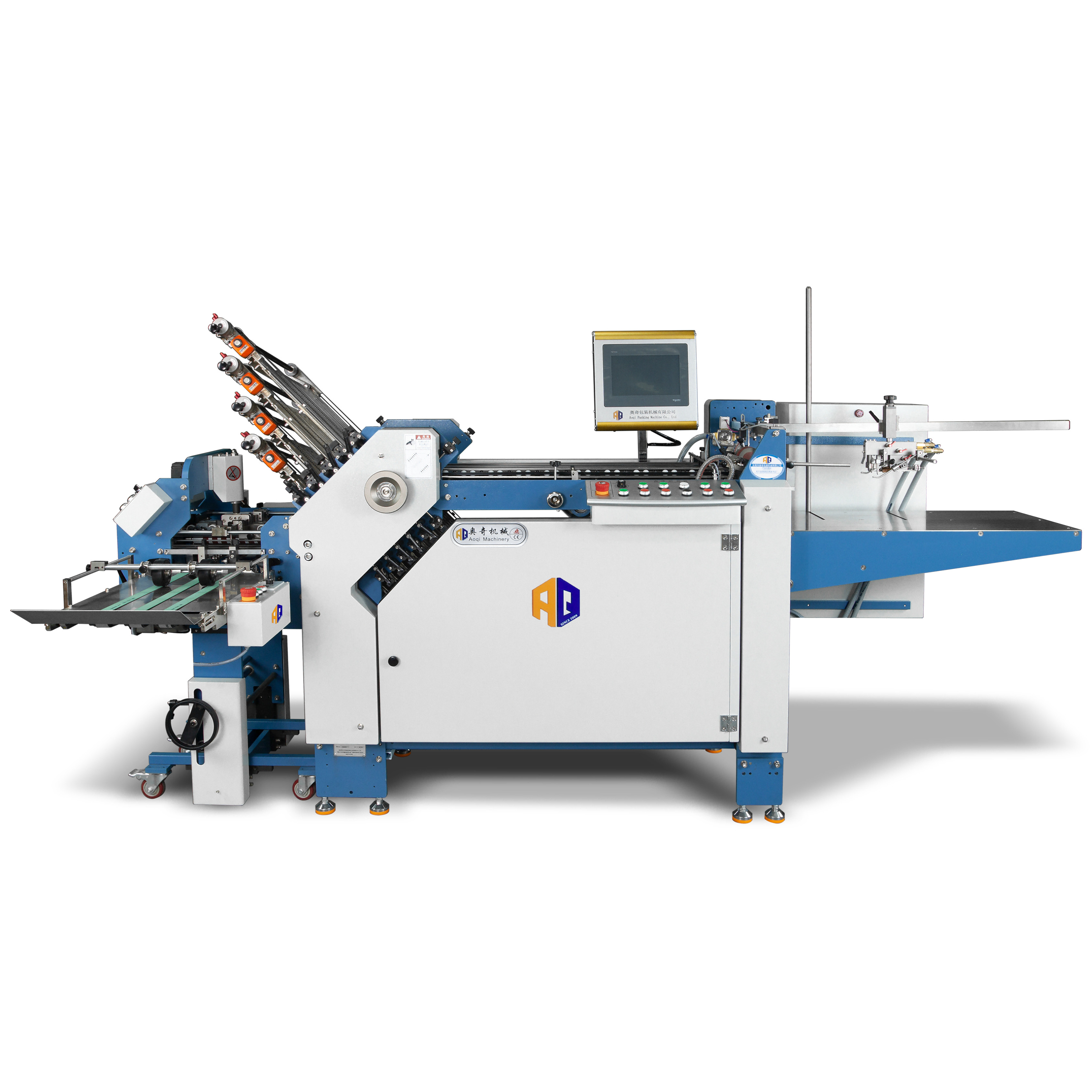 Belt Driving Leaflet Cross Paper Folding Machine With Paper Jam Alarm For Printing Industry Use