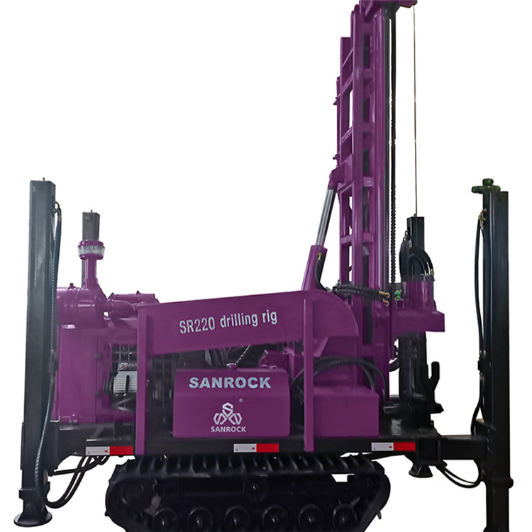 Crawler Water Well Drilling Rig Hydraulic Borehole Drill Machine With 3.0m Drill Rod