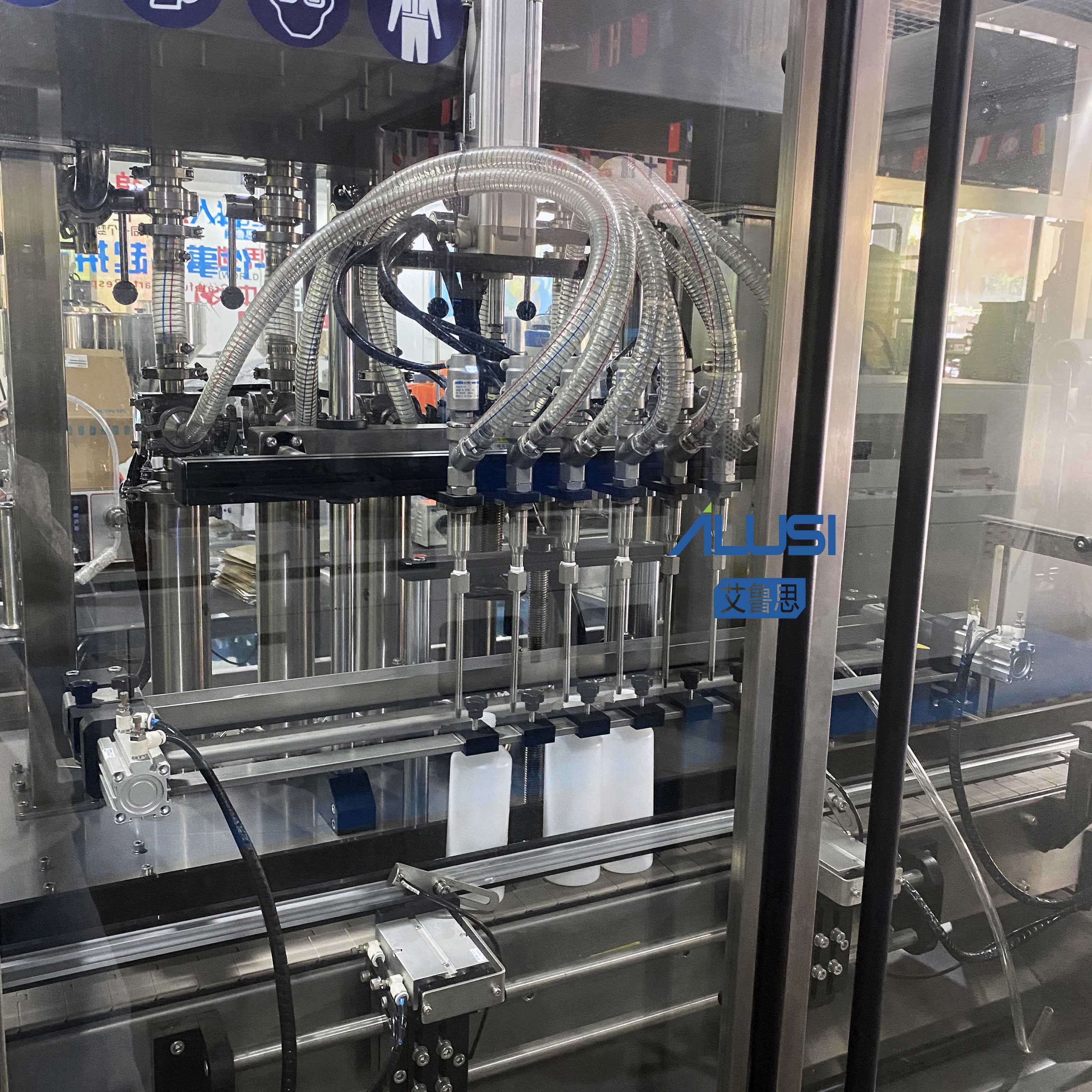 6 Heads Piston Pump Hand Sanitizer Filling Machine Line Shampoo Filling Machine